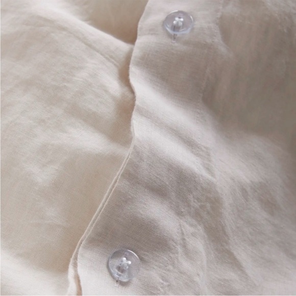 King/California King Quince Linen Duvet Cover - Picture 3 of 9